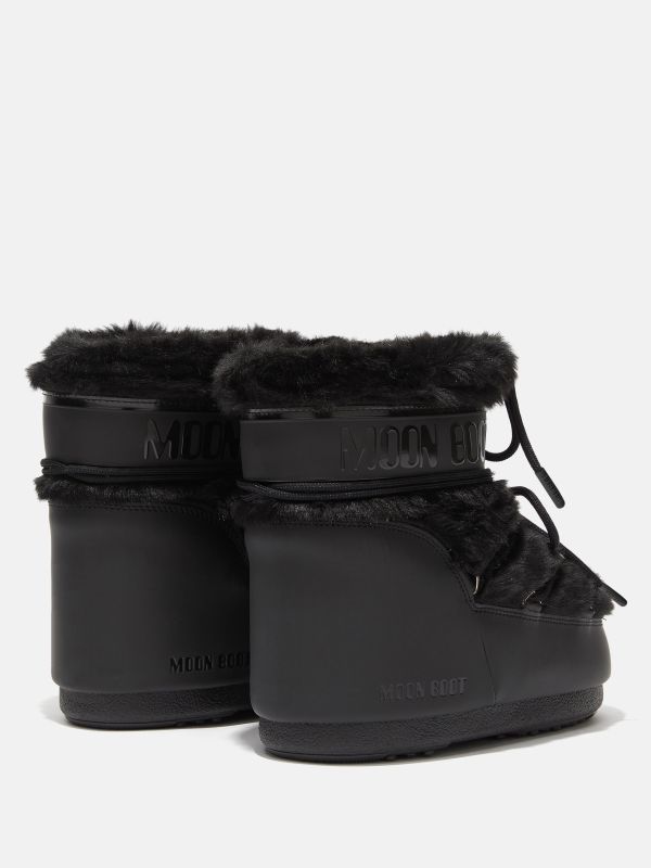 Мунбуты Tecnica Icon low faux fur black