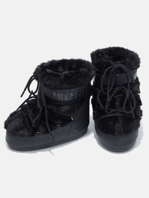 Мунбуты Tecnica Icon low faux fur black